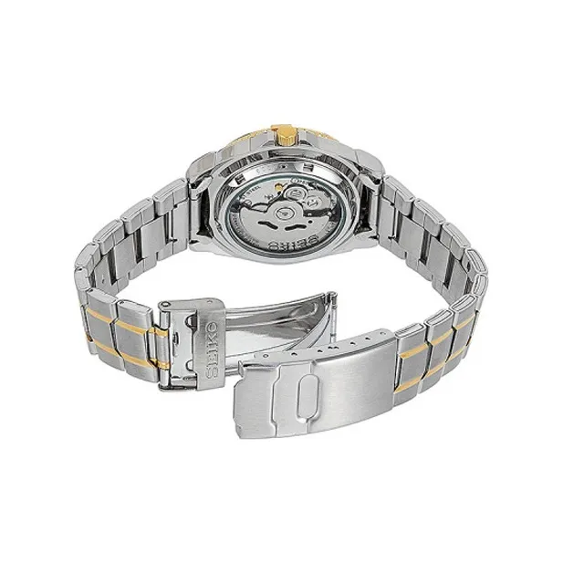 SEIKO Automatic Mechanical Movement Stainless Steel Strap Watch Men's Watches White Dial SNZB24J1-4