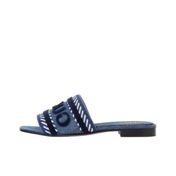 GUCCI Women's GUCCI Script Slide Sandal 'Light Blue Denim' Women's