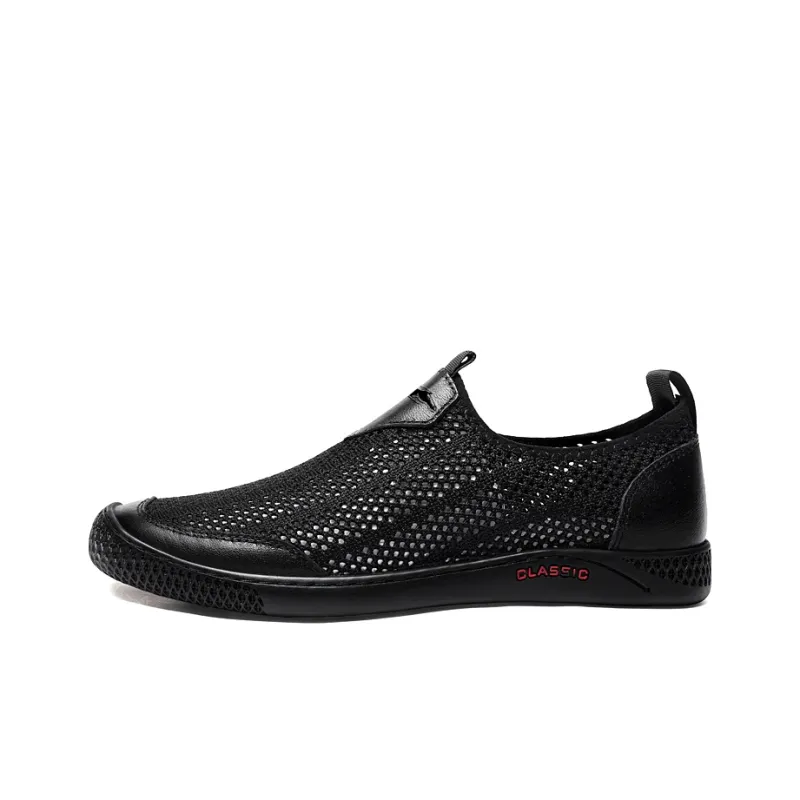 British Knights Breathable Wear-Resistant Cushioning Low-Top Casual Shoes Men's Black-0