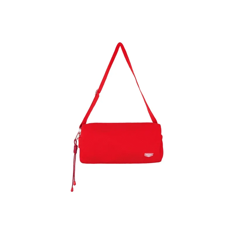 SUMAYZOY Polyester Shoulder Bag Crossbody Bag Regular Unisex Melon Green/Papaya Red/Wandering Black-0
