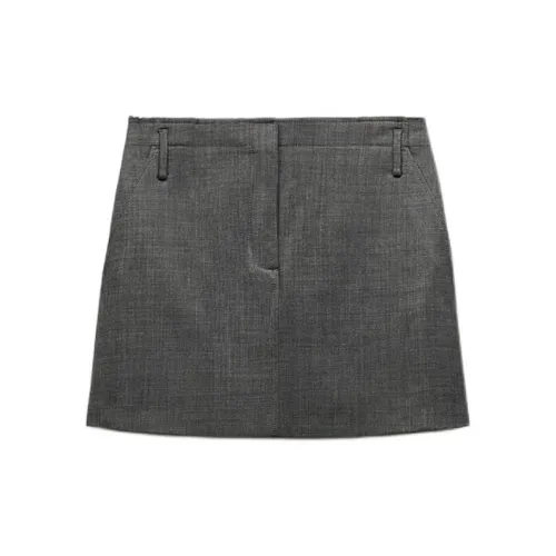 ZARA ZW Series Casual Short Skirts Women's Marbled Gray