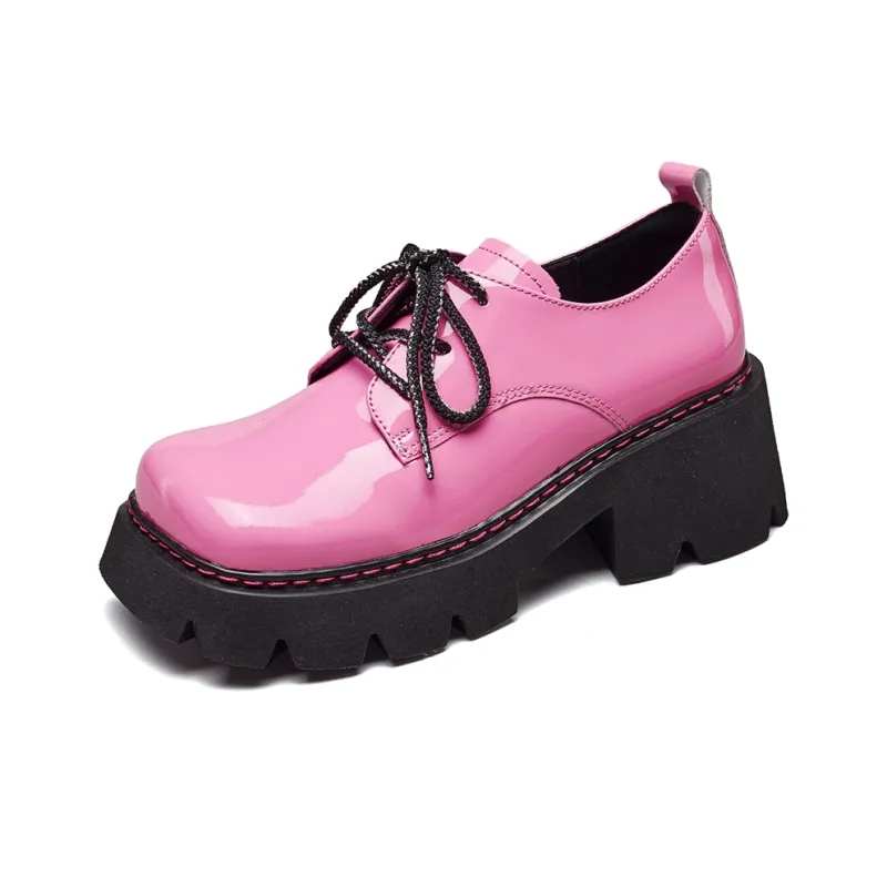 YEARCON Loafers Women's Rose Red, Black-11