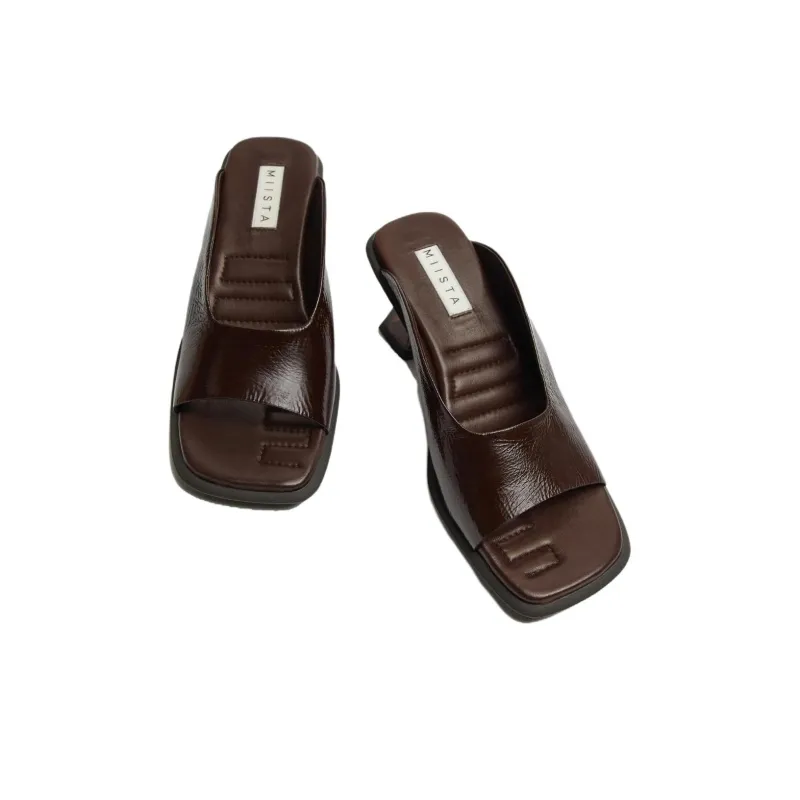 MIISTA Slide Slippers Women's Black-3