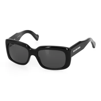 Balenciaga PARIS Square Acetate Frame Sunglasses Black