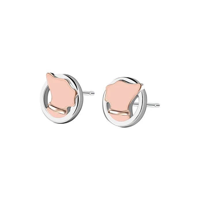 Agatha 925 Sterling Silver Stud Earrings Women's-2