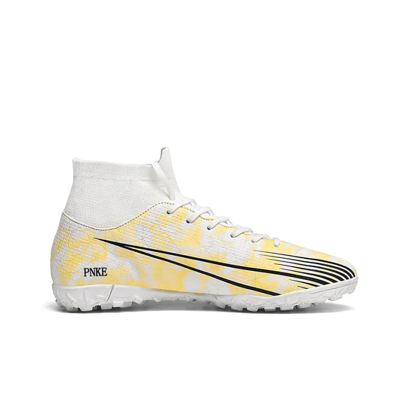 PNKE Anti-Slip And Wear-Resistant Coverage Soccer Shoes Unisex White-15