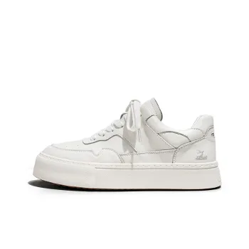 Kangaroo Head Low-Top Skateboard Shoes Unisex White