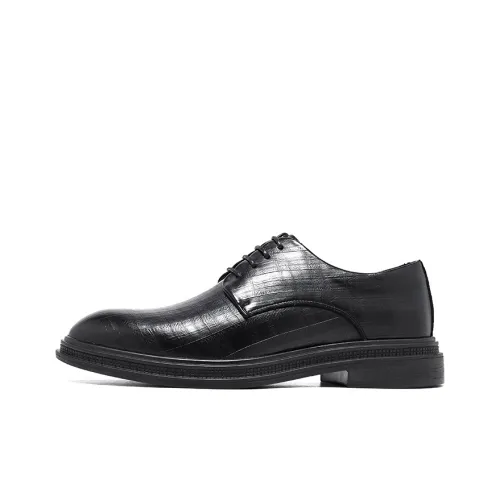 DOUBLE STAR 88 Dress Shoes Men Low-Top Black