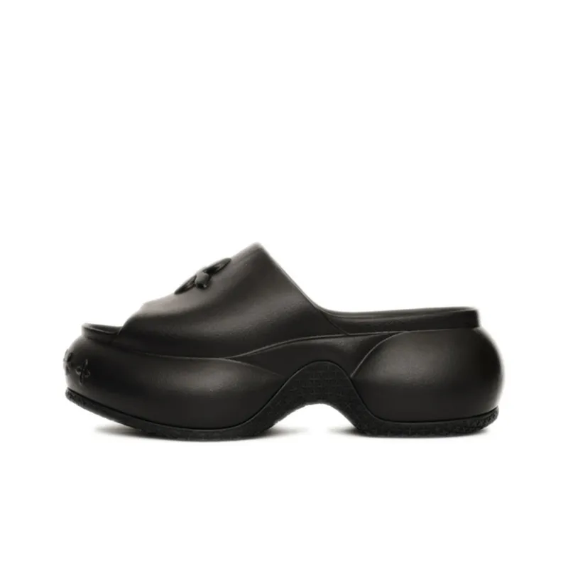 SMFK Compass Slide Slippers Women's Wilderness Black Runs Large, Suggestion Consider 1 Size Down.-0