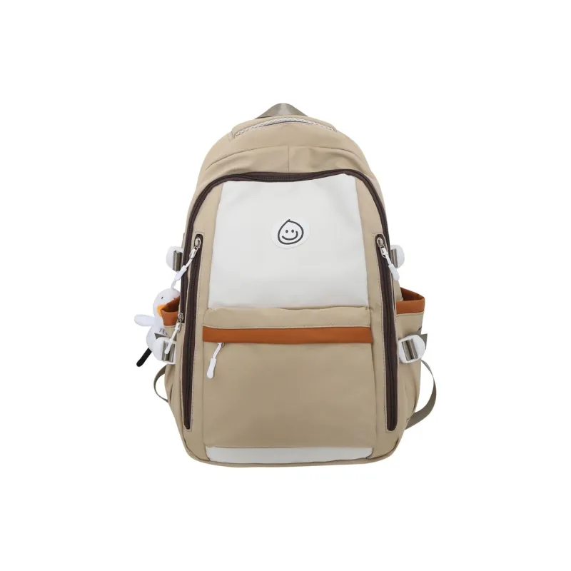 GEERDUN Nylon Backpack Unisex Black/Pink/Khaki/Green/Blue-11