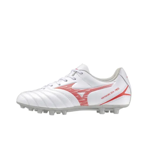 Mizuno Monarcida Soccer Shoes Unisex Low-Top White/Red