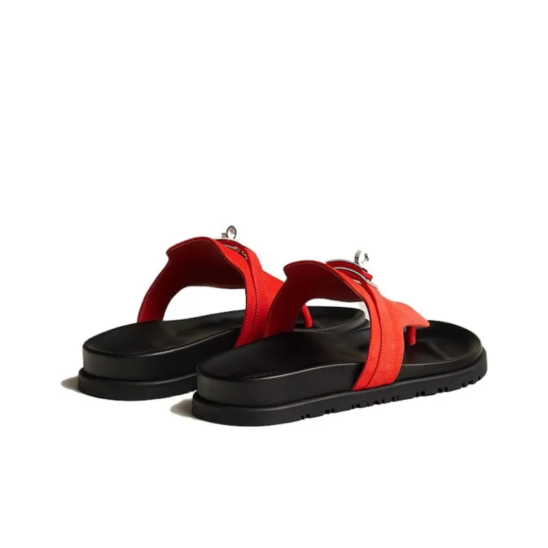 HERMES Empire Flip Flops Women's Red-4