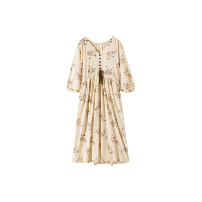 Top Melon Nightgown Women's Colored Cotton Color-0