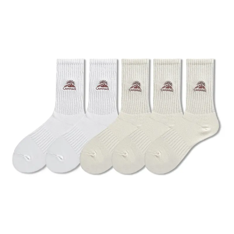 COTTON CHEESE Mid Calf Socks Men's 5 Pack-7