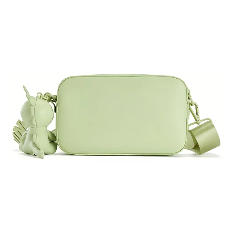 FILA FUSION Polyurethane Shoulder Bag Crossbody Bag Handbag Extra Small Unisex Matcha Green-3