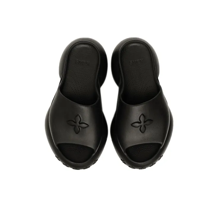 SMFK Compass Slide Slippers Women's Wilderness Black Runs Large, Suggestion Consider 1 Size Down.-2