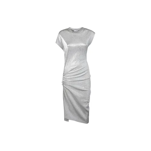 Paco Rabanne Short-Sleeved Dresses Women's Silver