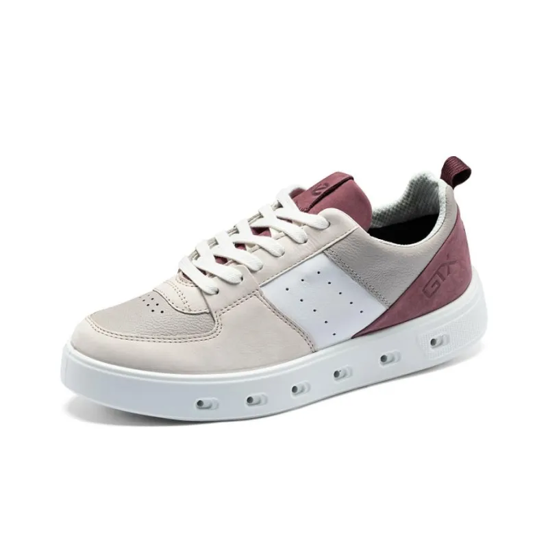 Ecco Low Top Skateboard Shoes Women's Lime Gray-1