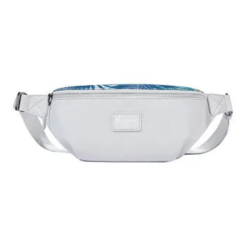 BOSTANTEN Fabric Shoulder Bag Crossbody Bag Sling Bags Unisex Gray White