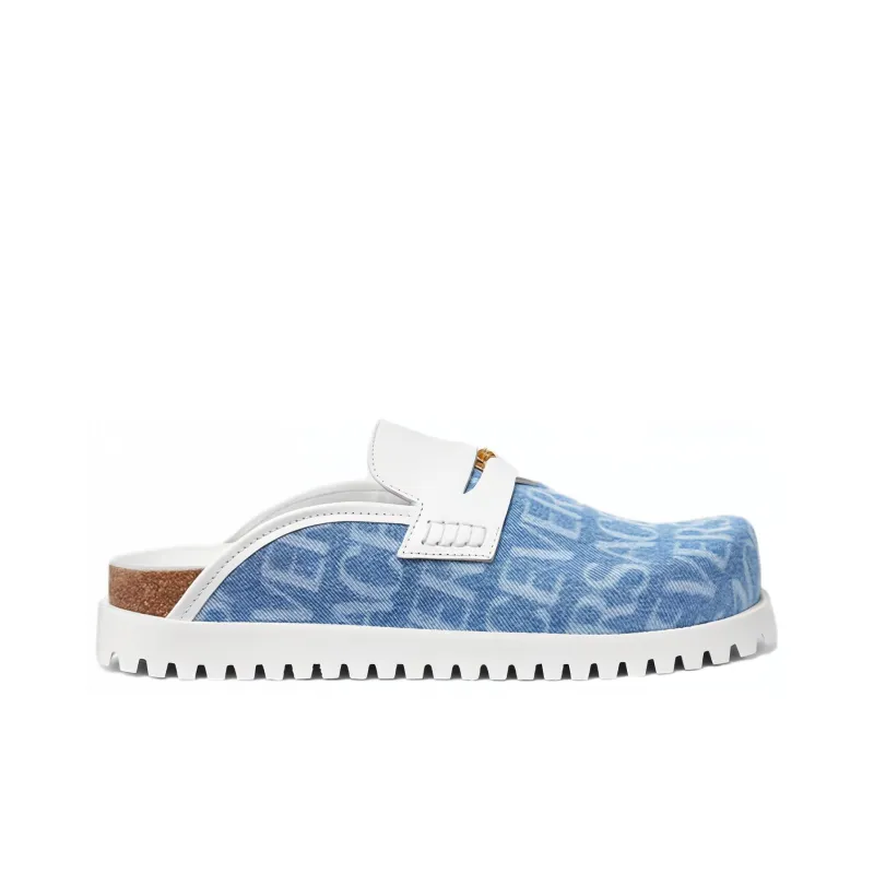 FANSIZHE Closed Toe Slippers Men's Blue-1