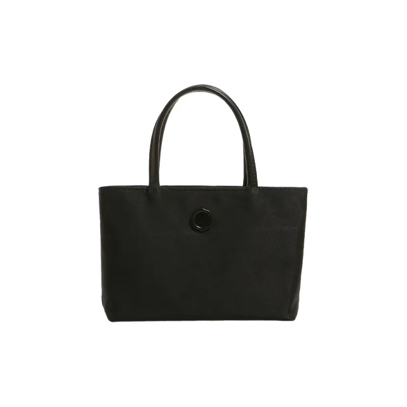PESASRIE Canvas Canvas Bag Handbags Women's Black/Ecru/Pink-0