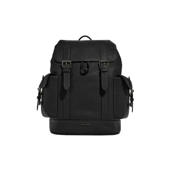 COACH Hudson Cow Leather Backpack Men's Black
