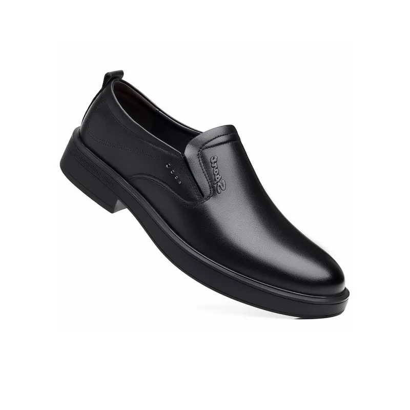 Romon Dress Shoes Men Low Top Black-3