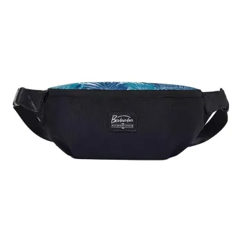 BOSTANTEN Fabric Shoulder Bag Crossbody Bag Sling Bags Unisex Black