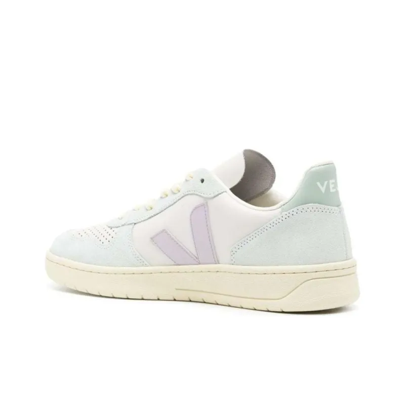 VEJA V 10 ChromeFree® Leather Sneakers-4