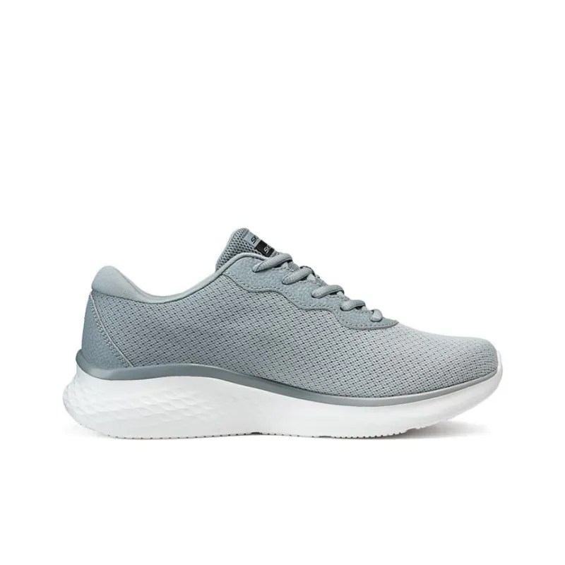 Skechers Cushioning Anti Slip Wear Resistant Breathability Low Top Running Shoes Men's Gray-1