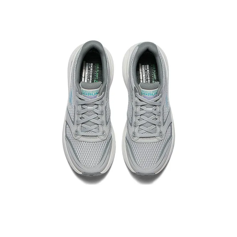 Skechers Cushioning Anti Slip And Wear Resistant Low Top Casual Running Shoes Women's Gray Blue-4