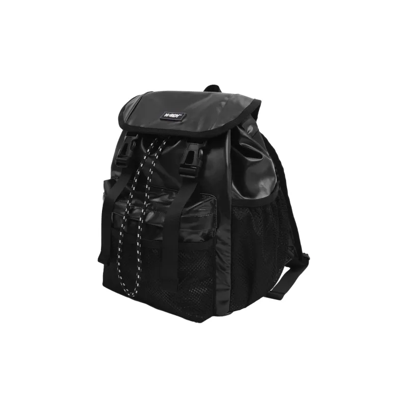 NERDY Fabric Backpack Regular Unisex Black/Silver-1