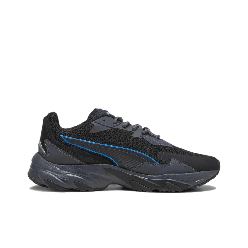 PUMA Injector Anti Slip Wear Resistant Low Top Casual Shoes Unisex Black Blue-1