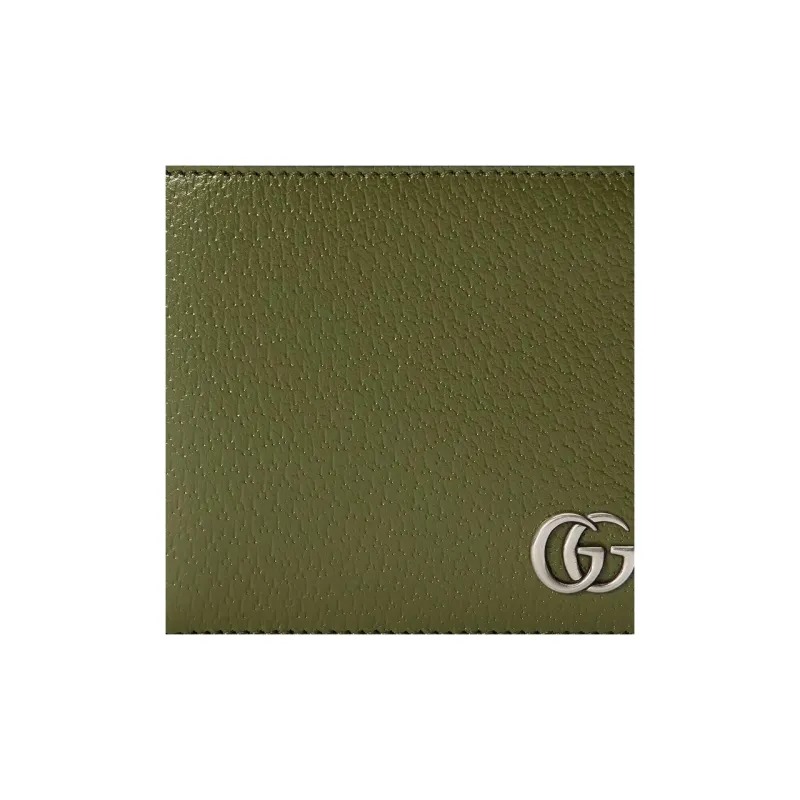 GUCCI GG Marmont Leather Wallet Men's Forest Green-5