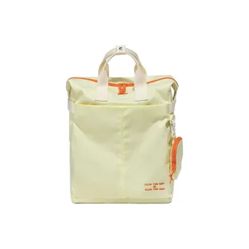 SHUNYIDE Nylon Fabric Backpack Regular Unisex Yellow/Navy Blue