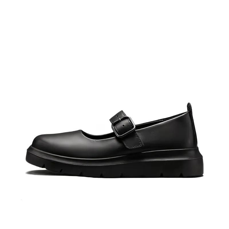 Ecco Casual Single Shoes 4.5cm Women's Black-0