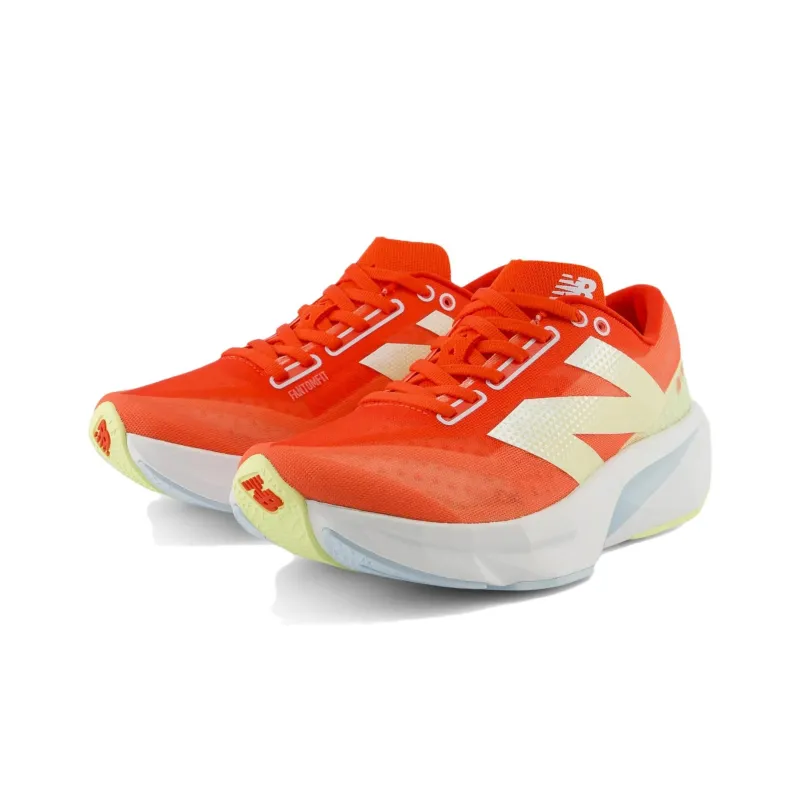 New Balance FuelCell Rebel V4 Shock Absorbers With Slip Resistant Features Low Top Running Shoes Women's Orange Yellow-2