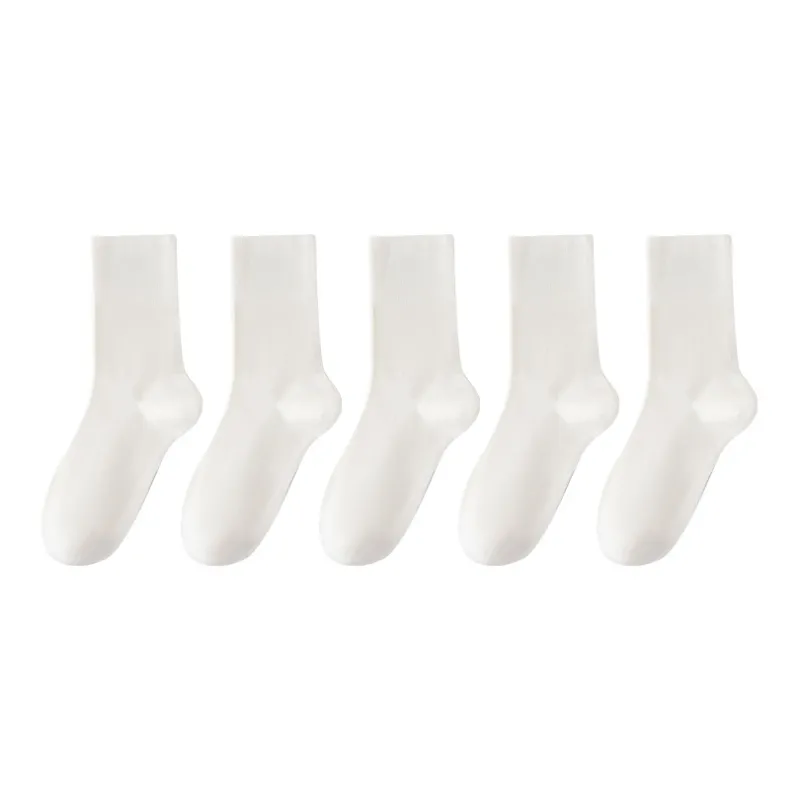 MIIOW Mid Calf Socks Women's 5 Pack-5