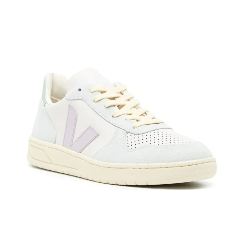 VEJA V 10 ChromeFree® Leather Sneakers-2