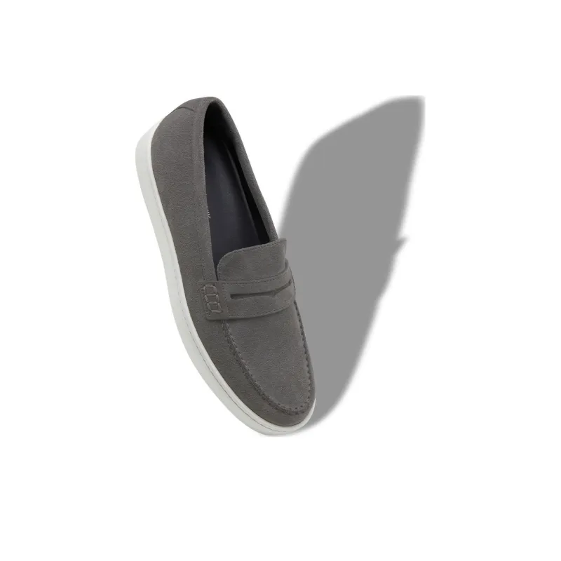 MANOLO BLAHNIK Ellis Loafers Men's Gray White-4