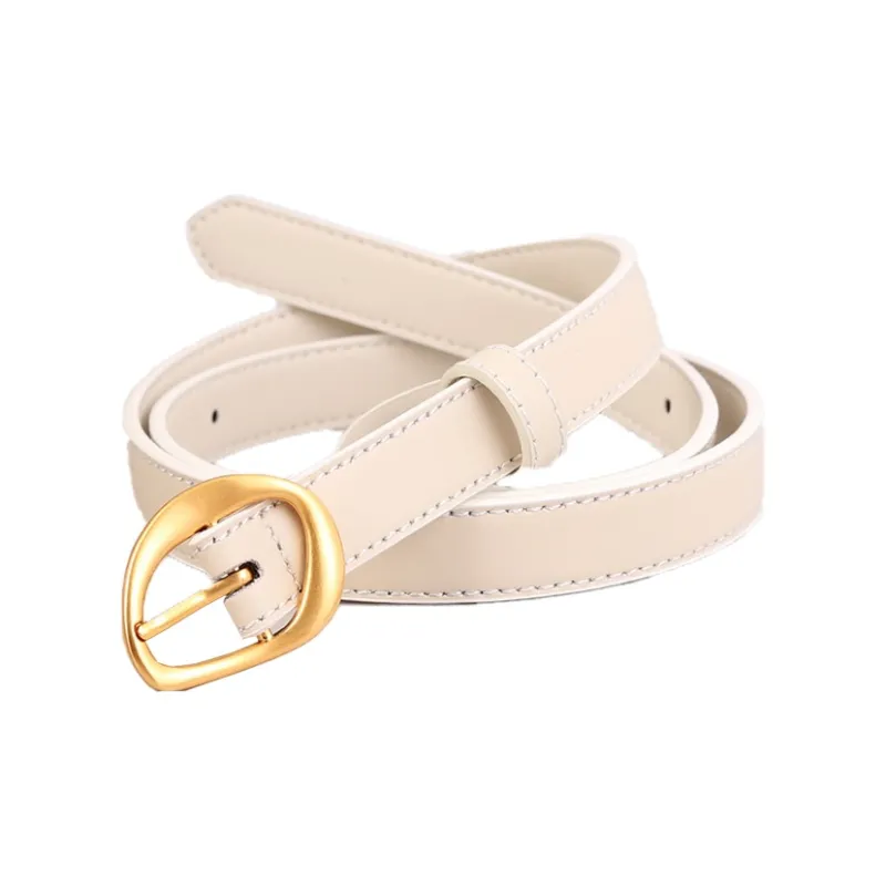 AAJF Top Grain Cow Leather Small Size Fashionable Genuine Leather Leather Belts Women's-6