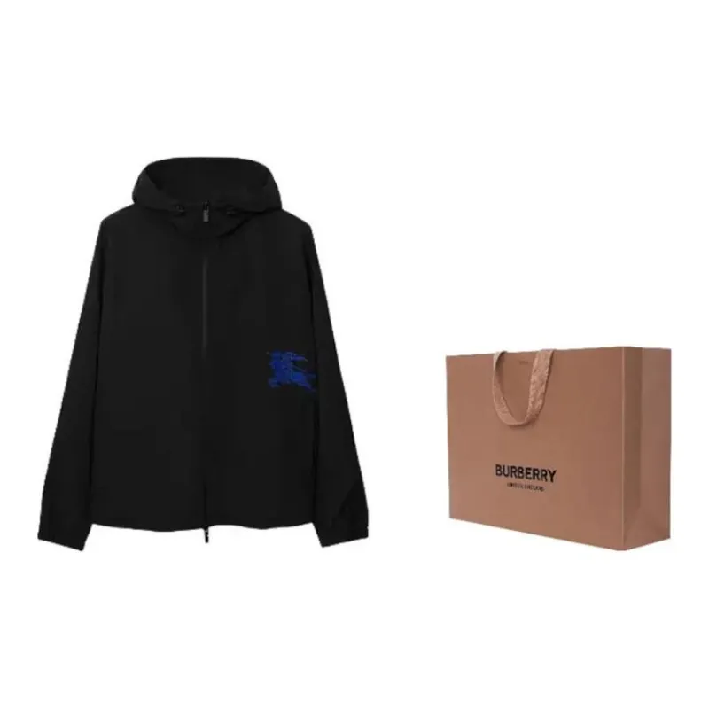 Burberry Equestrian Knight Motif Zipped Hooded Jacket-2