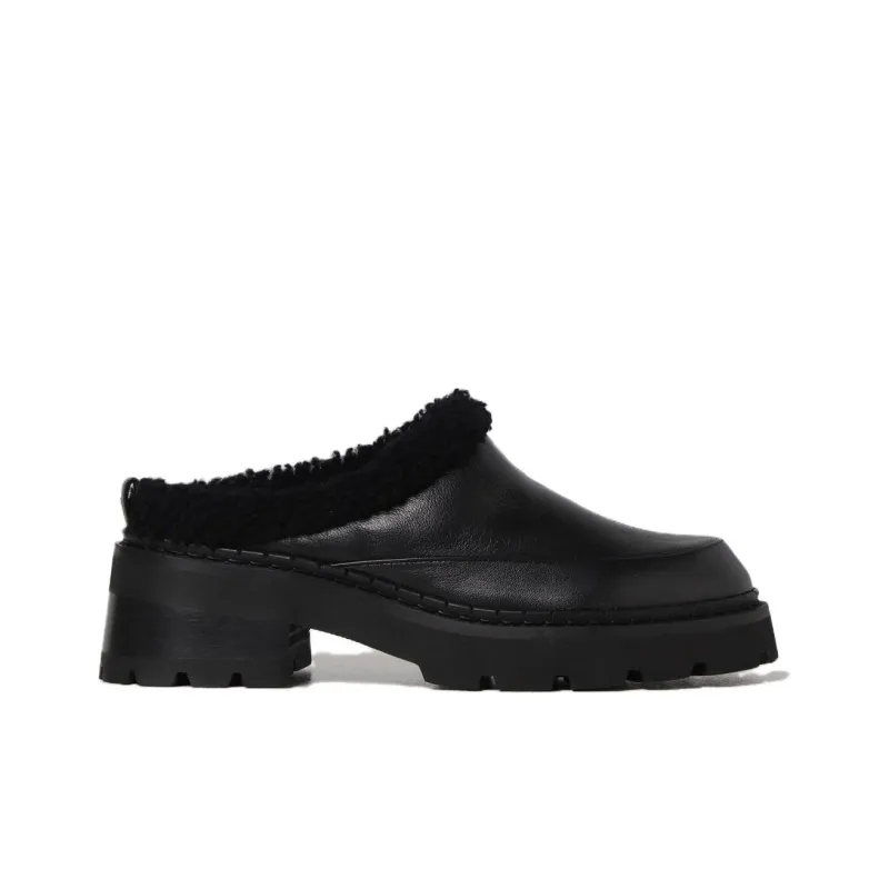By Far Reyna Slip Resistant Wrap toe Slippers Women's Black-1