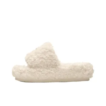 SMFK Compass Slide Slippers Women's White Velour