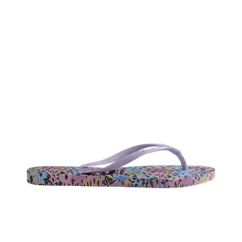 Havaianas Sl Flora Ro Mant FC Slide Slippers Unisex Purple-1