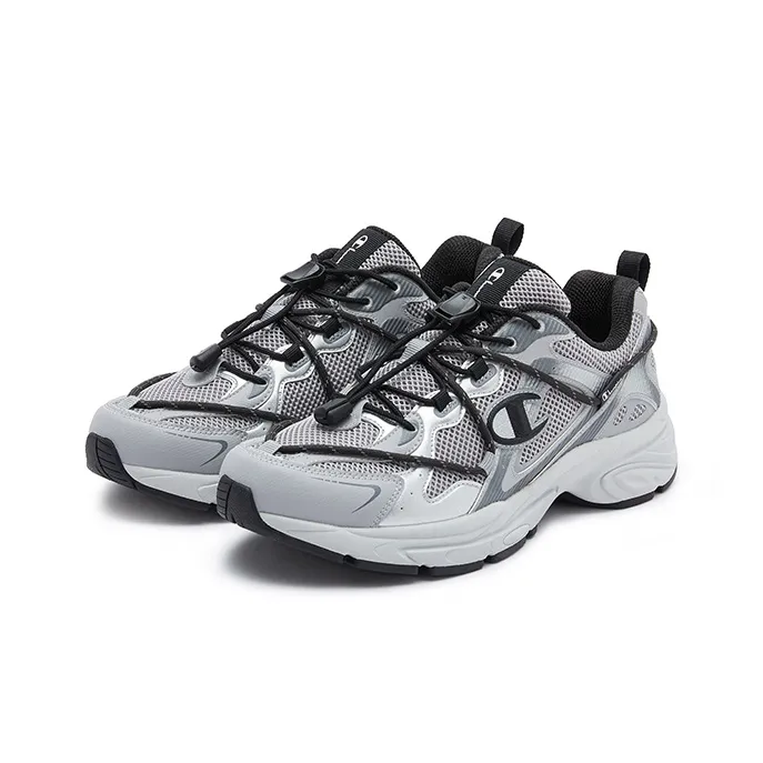 Champion Cushioning Wear-Resistant Low-Top Running Shoes Men's Light Gray-2