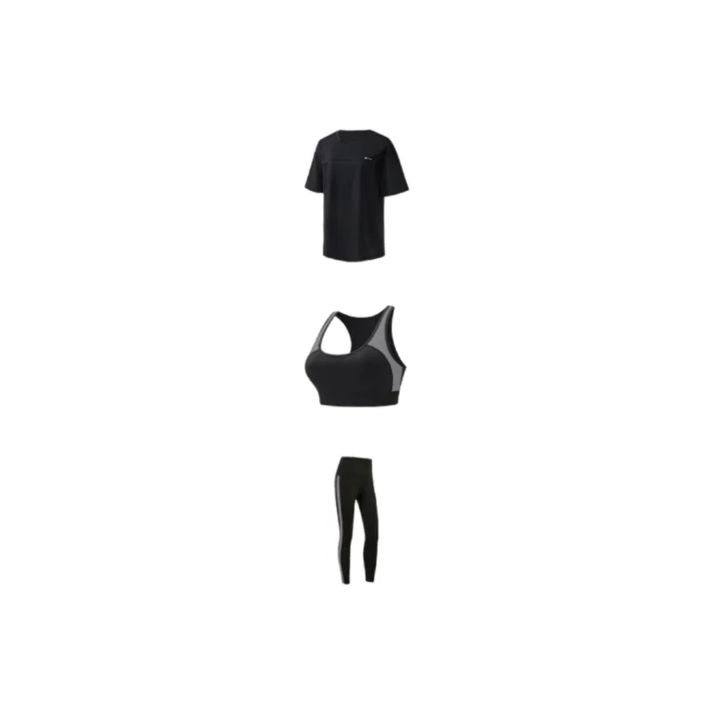 SINGLELADY Yoga Sets Polyester Pilates Training Quick-Dry Workout Clothing-2