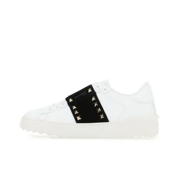 Valentino Open Low Top Stylish Skateboarding Shoes Women's White Black