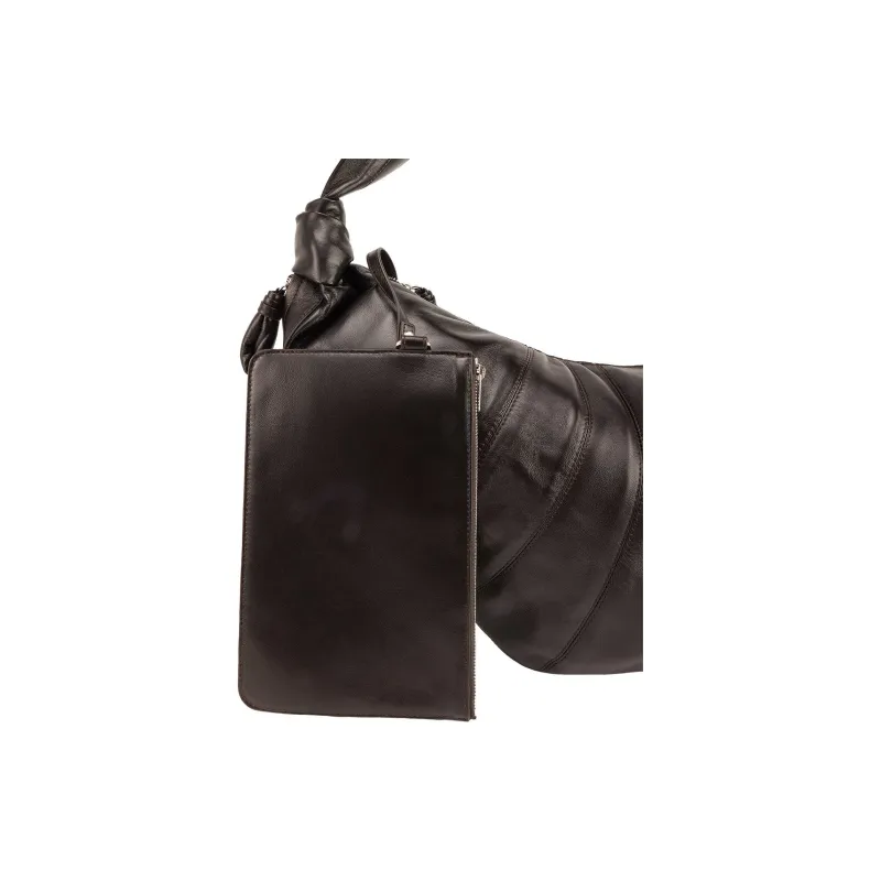 Lemaire Croissant Series Sheepskin Croissant Bag Goat Horn Bag Slogan Bag Handbag Shoulder Bag Large Size Unisex Coffee-7