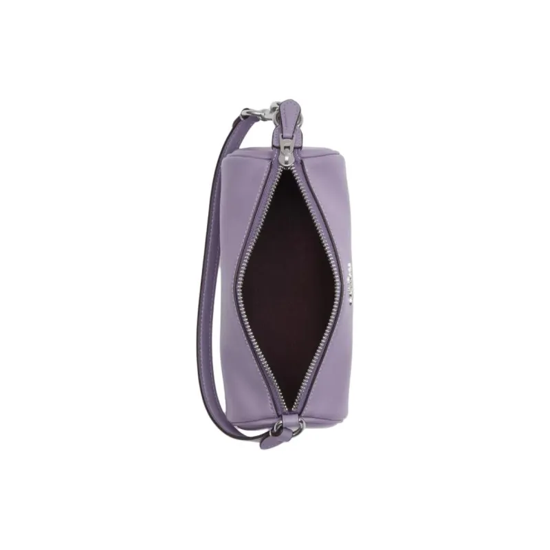 COACH Nolita Calfskin Cylinder Bag Handbag, Shoulder Bag Small Size Women's Purple-2